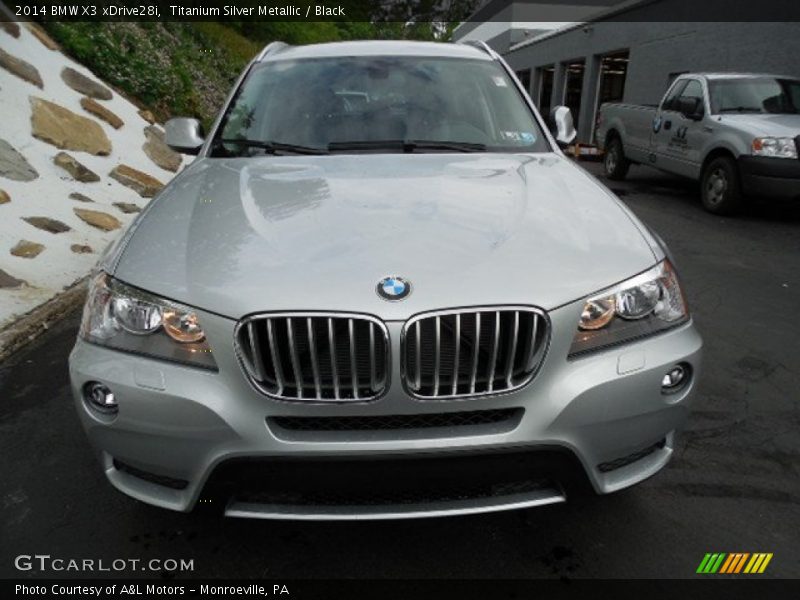 Titanium Silver Metallic / Black 2014 BMW X3 xDrive28i