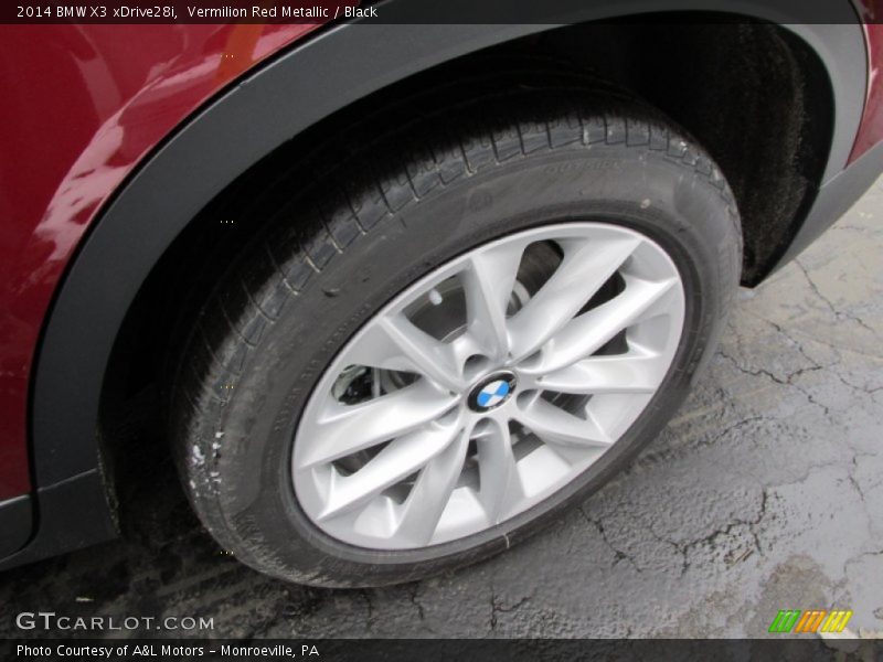 Vermilion Red Metallic / Black 2014 BMW X3 xDrive28i