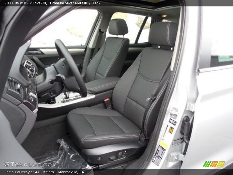 Titanium Silver Metallic / Black 2014 BMW X3 xDrive28i