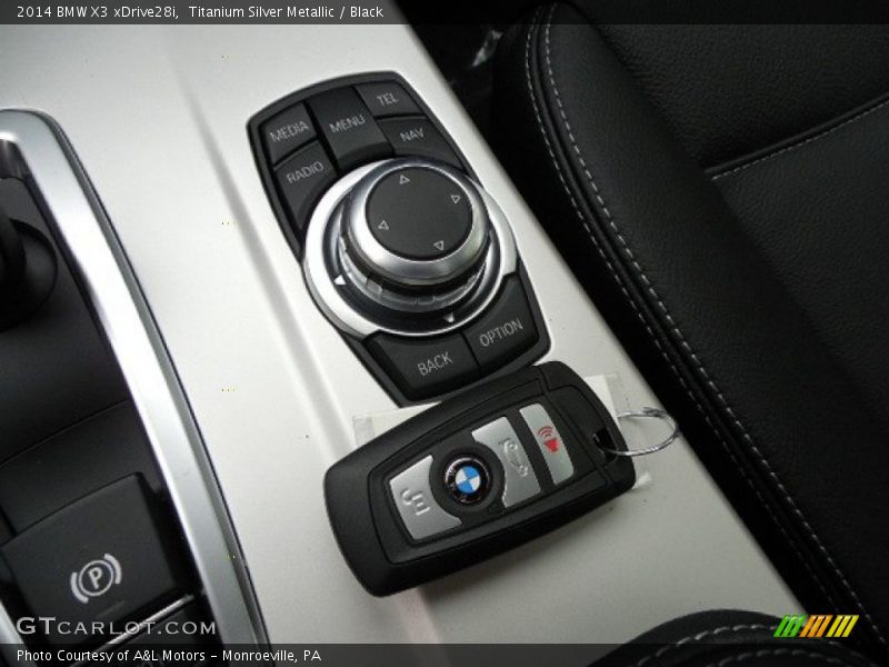 Titanium Silver Metallic / Black 2014 BMW X3 xDrive28i