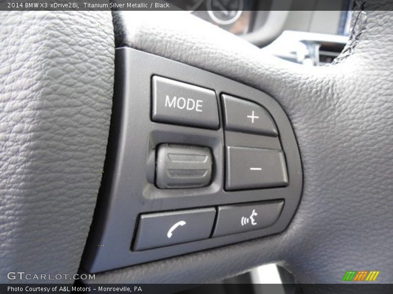 Titanium Silver Metallic / Black 2014 BMW X3 xDrive28i