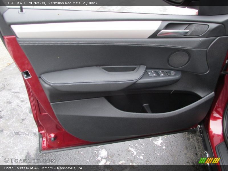 Vermilion Red Metallic / Black 2014 BMW X3 xDrive28i