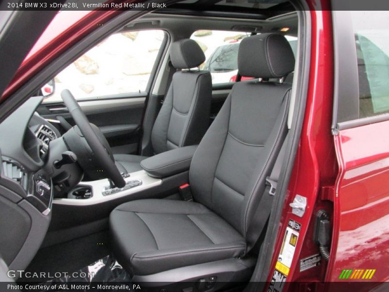 Vermilion Red Metallic / Black 2014 BMW X3 xDrive28i