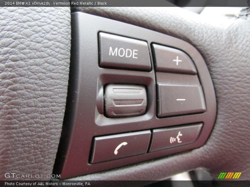 Vermilion Red Metallic / Black 2014 BMW X3 xDrive28i