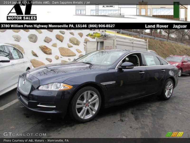 Dark Sapphire Metallic / Jet 2014 Jaguar XJ XJL Portfolio AWD