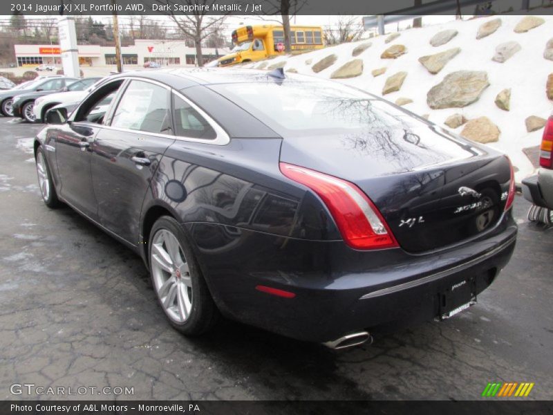 Dark Sapphire Metallic / Jet 2014 Jaguar XJ XJL Portfolio AWD