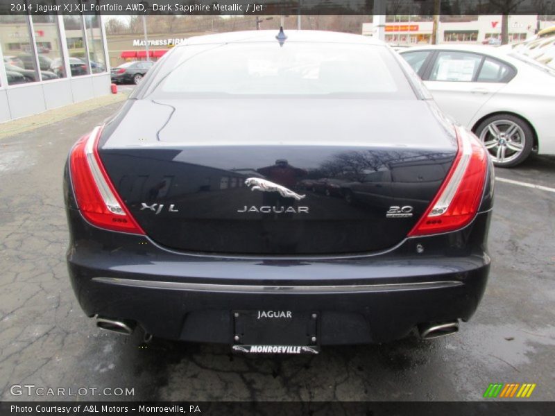 Dark Sapphire Metallic / Jet 2014 Jaguar XJ XJL Portfolio AWD