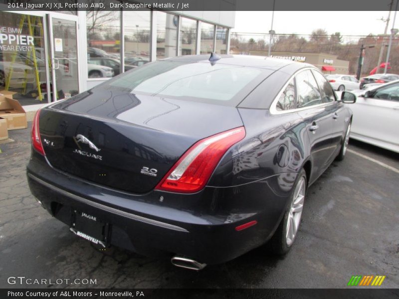 Dark Sapphire Metallic / Jet 2014 Jaguar XJ XJL Portfolio AWD