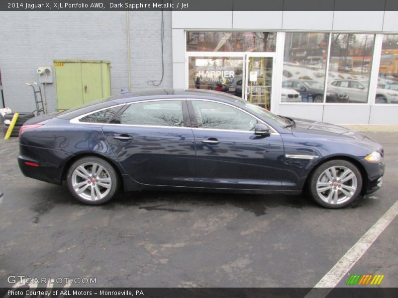 Dark Sapphire Metallic / Jet 2014 Jaguar XJ XJL Portfolio AWD