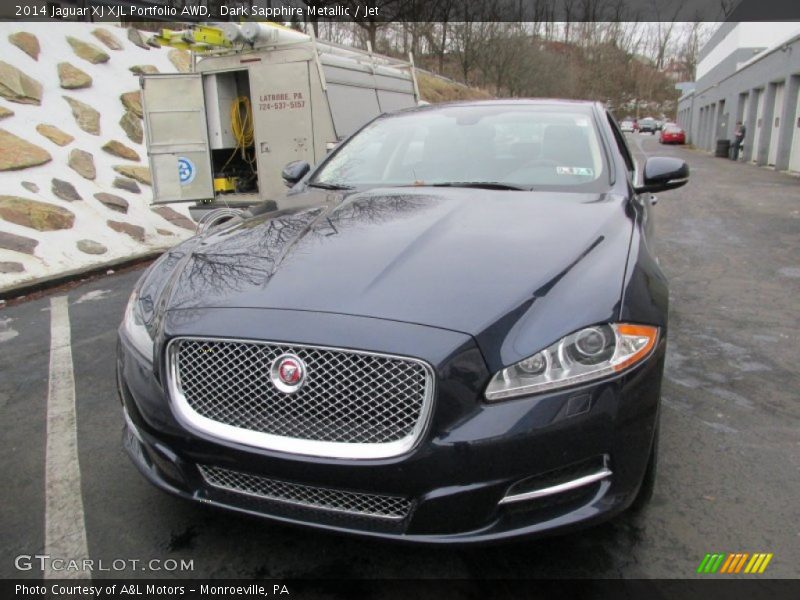 Dark Sapphire Metallic / Jet 2014 Jaguar XJ XJL Portfolio AWD