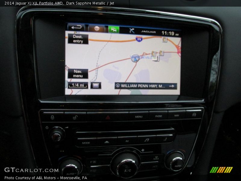 Dark Sapphire Metallic / Jet 2014 Jaguar XJ XJL Portfolio AWD
