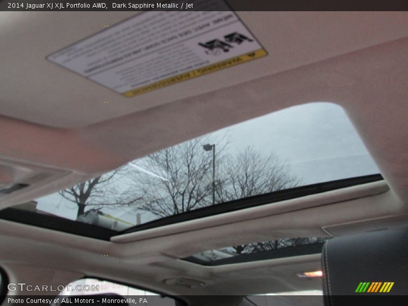 Dark Sapphire Metallic / Jet 2014 Jaguar XJ XJL Portfolio AWD