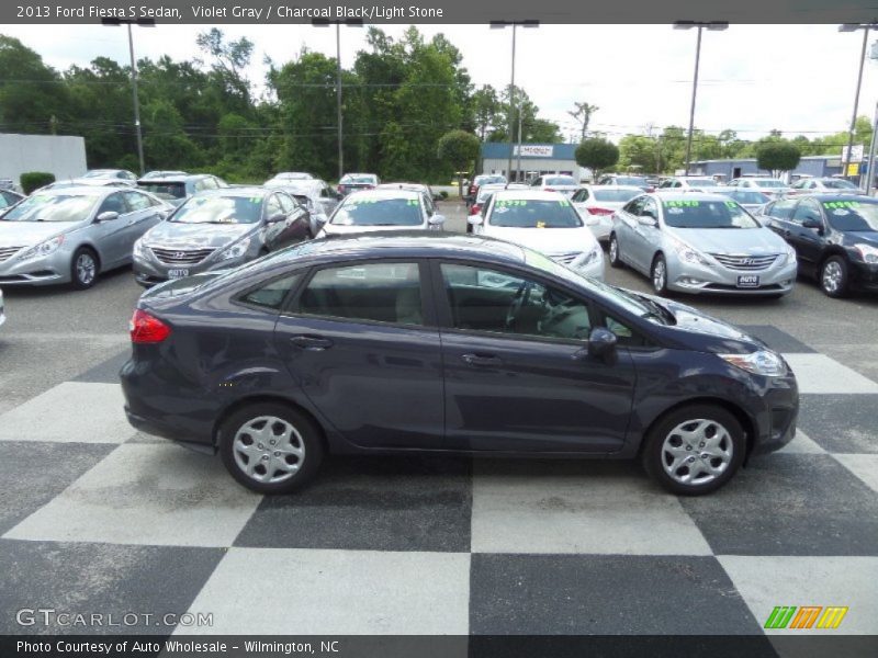 Violet Gray / Charcoal Black/Light Stone 2013 Ford Fiesta S Sedan