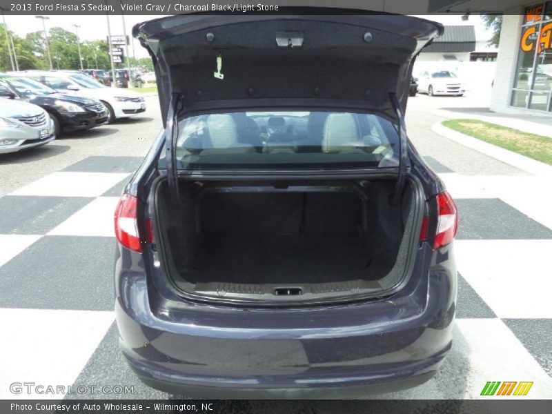 Violet Gray / Charcoal Black/Light Stone 2013 Ford Fiesta S Sedan