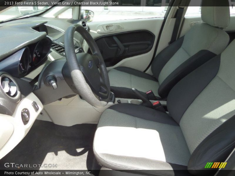 Violet Gray / Charcoal Black/Light Stone 2013 Ford Fiesta S Sedan