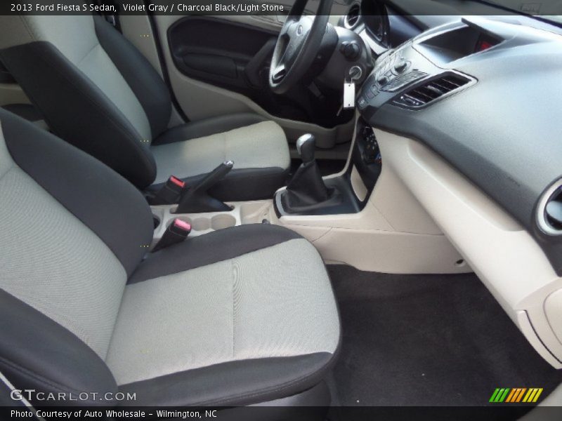 Violet Gray / Charcoal Black/Light Stone 2013 Ford Fiesta S Sedan