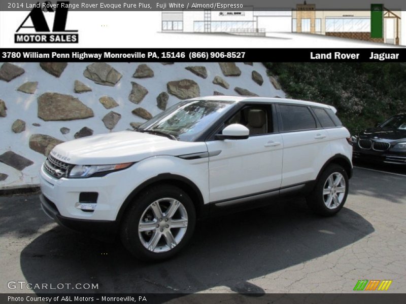 Fuji White / Almond/Espresso 2014 Land Rover Range Rover Evoque Pure Plus