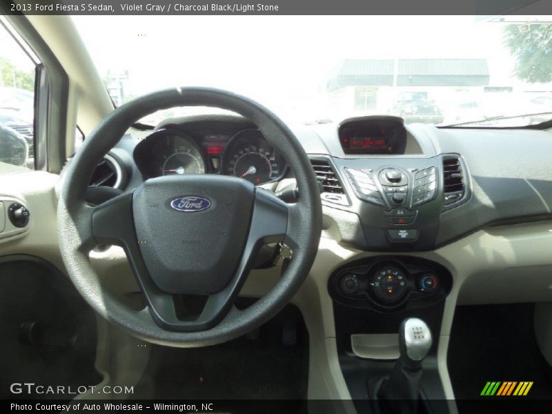 Violet Gray / Charcoal Black/Light Stone 2013 Ford Fiesta S Sedan