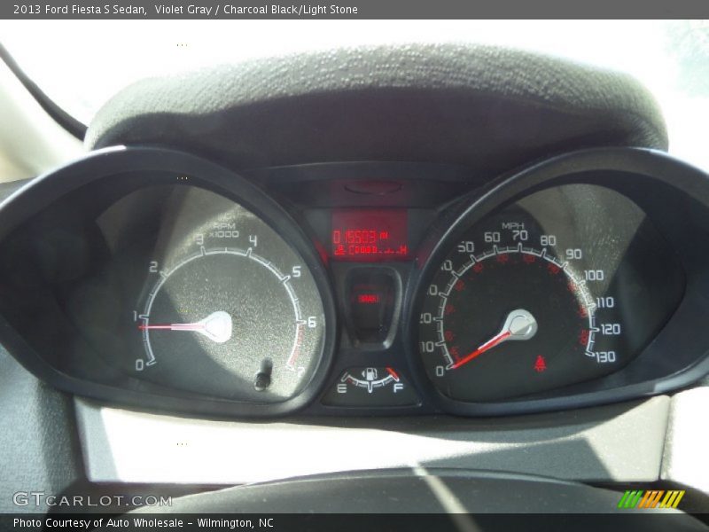 Violet Gray / Charcoal Black/Light Stone 2013 Ford Fiesta S Sedan