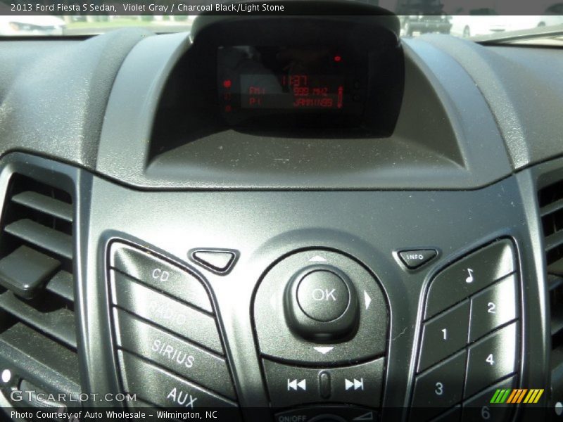 Violet Gray / Charcoal Black/Light Stone 2013 Ford Fiesta S Sedan