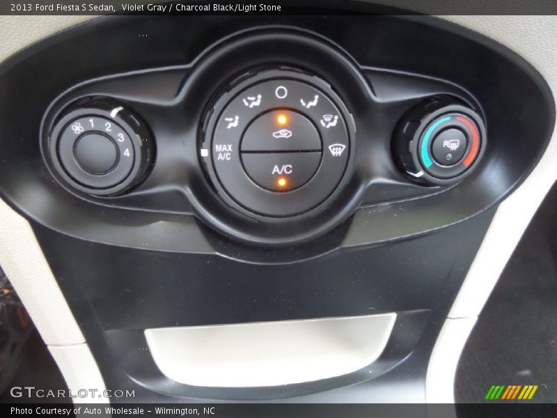 Violet Gray / Charcoal Black/Light Stone 2013 Ford Fiesta S Sedan