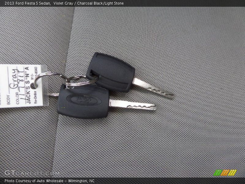 Violet Gray / Charcoal Black/Light Stone 2013 Ford Fiesta S Sedan