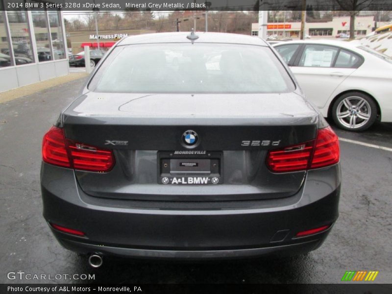 Mineral Grey Metallic / Black 2014 BMW 3 Series 328d xDrive Sedan