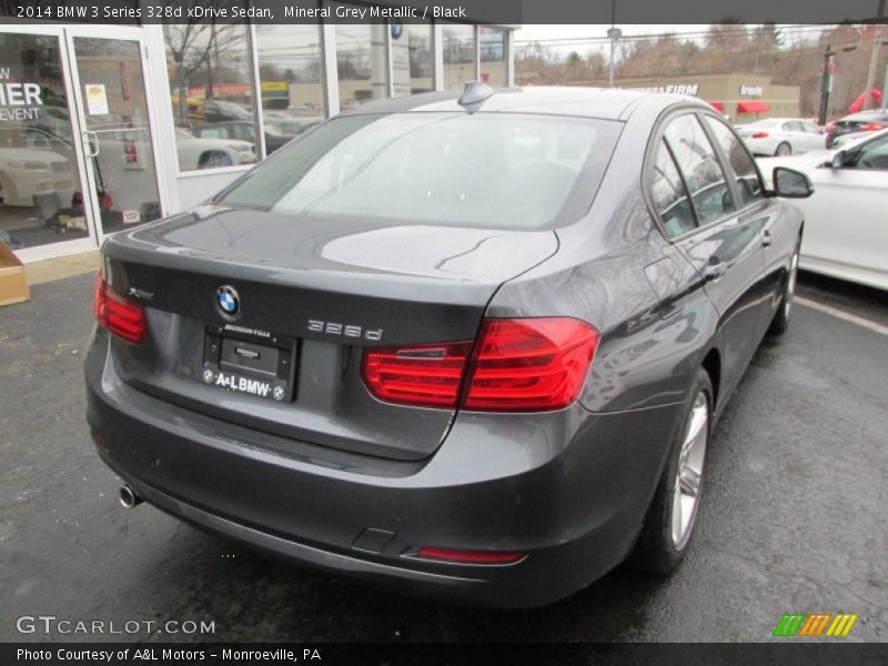 Mineral Grey Metallic / Black 2014 BMW 3 Series 328d xDrive Sedan