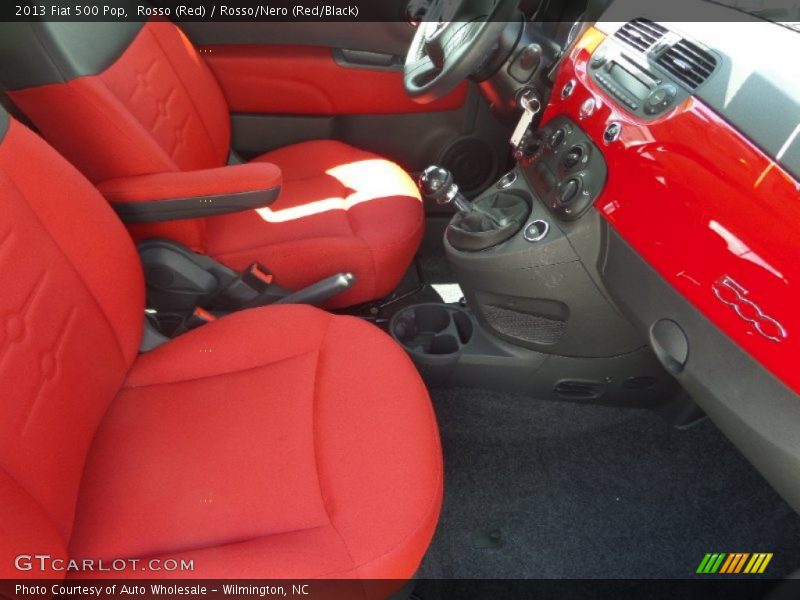 Rosso (Red) / Rosso/Nero (Red/Black) 2013 Fiat 500 Pop