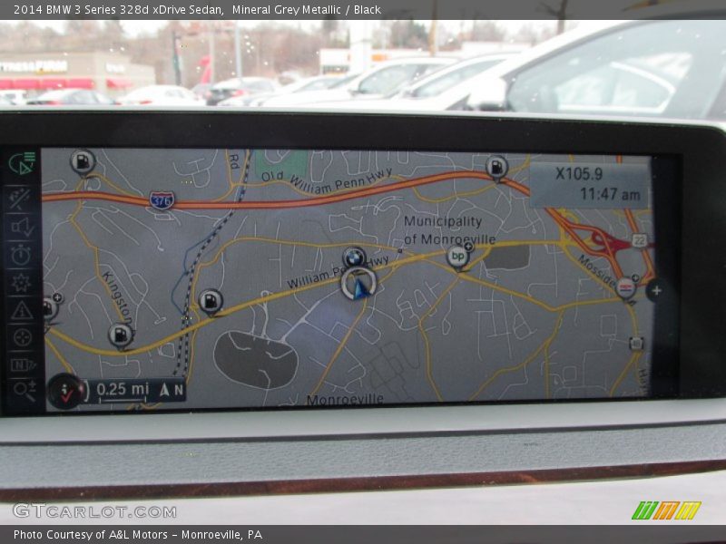 Mineral Grey Metallic / Black 2014 BMW 3 Series 328d xDrive Sedan