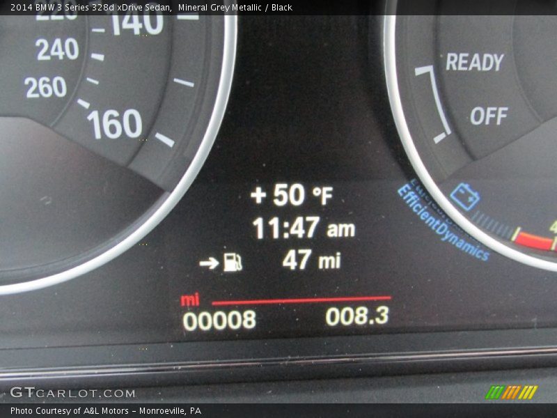 Mineral Grey Metallic / Black 2014 BMW 3 Series 328d xDrive Sedan