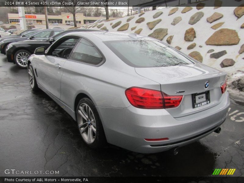 Glacier Silver Metallic / Black 2014 BMW 4 Series 435i xDrive Coupe