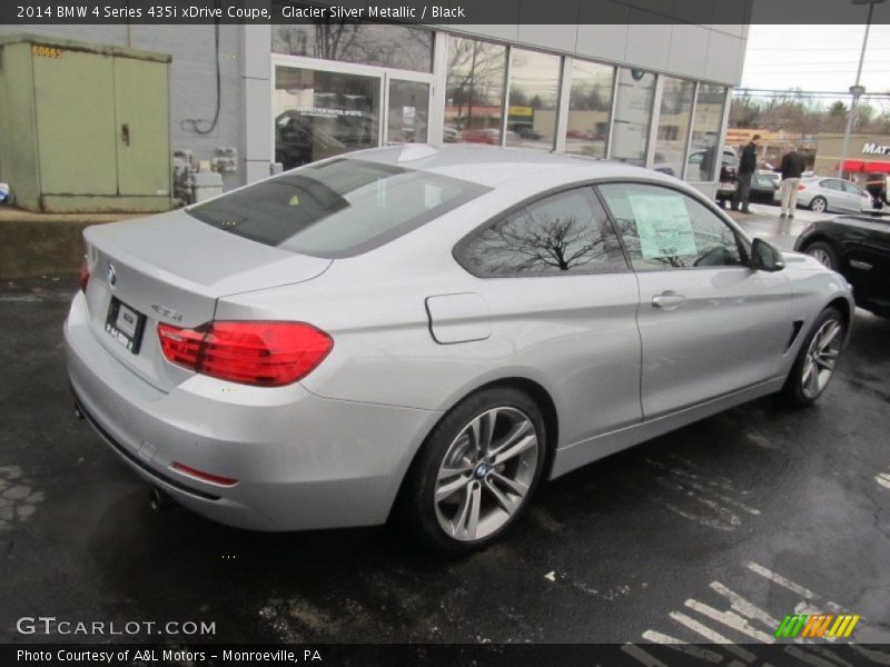 Glacier Silver Metallic / Black 2014 BMW 4 Series 435i xDrive Coupe