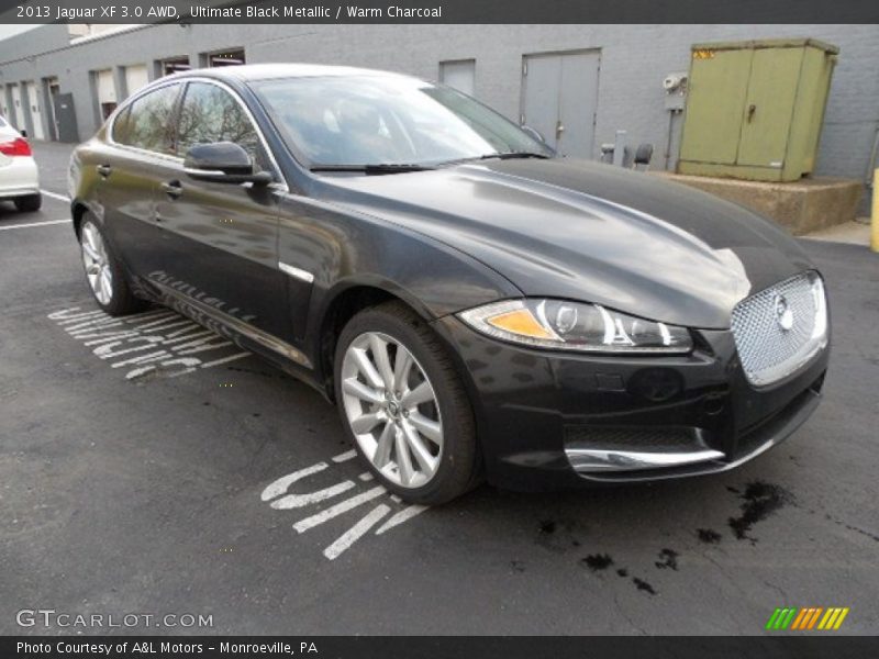 Ultimate Black Metallic / Warm Charcoal 2013 Jaguar XF 3.0 AWD