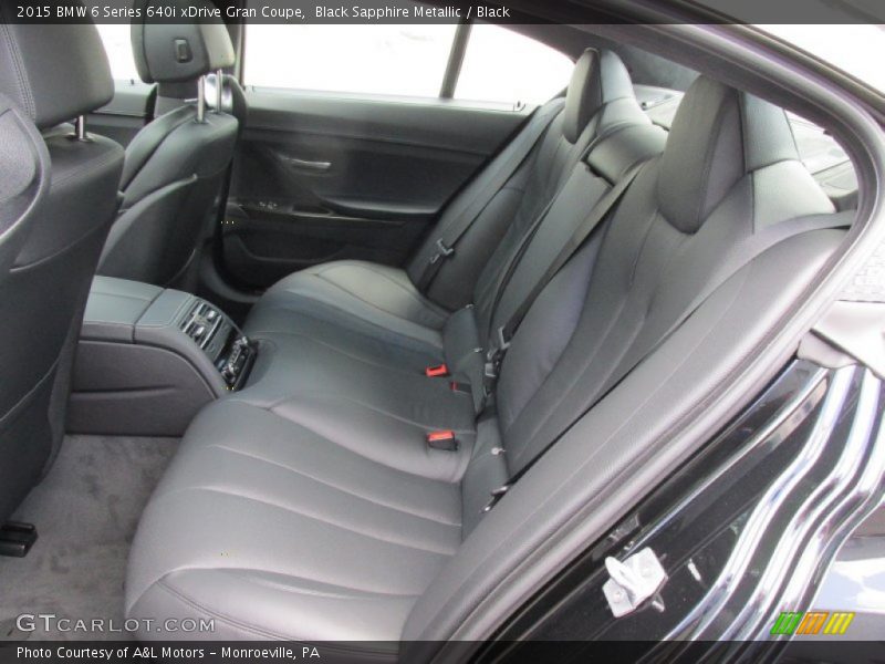 Rear Seat of 2015 6 Series 640i xDrive Gran Coupe