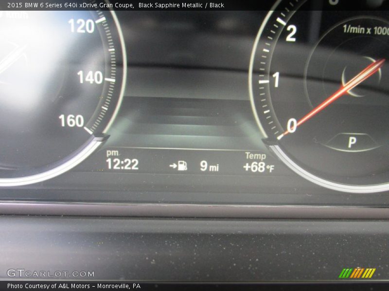 Black Sapphire Metallic / Black 2015 BMW 6 Series 640i xDrive Gran Coupe