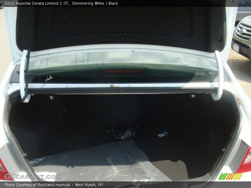 Shimmering White / Black 2012 Hyundai Sonata Limited 2.0T