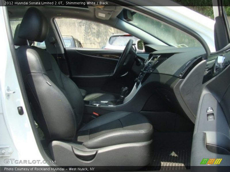 Shimmering White / Black 2012 Hyundai Sonata Limited 2.0T