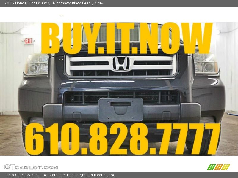 Nighthawk Black Pearl / Gray 2006 Honda Pilot LX 4WD