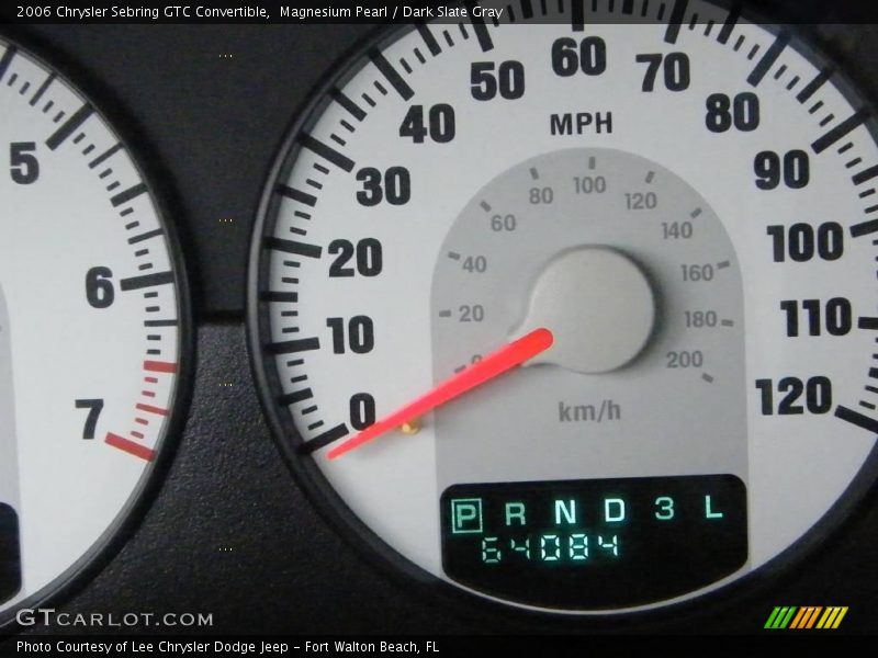 Magnesium Pearl / Dark Slate Gray 2006 Chrysler Sebring GTC Convertible