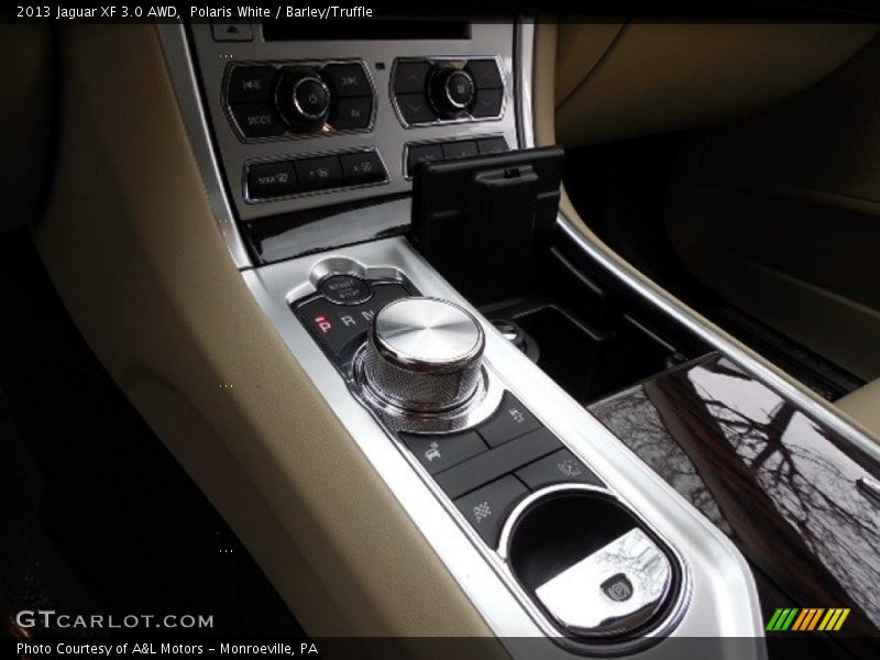 Polaris White / Barley/Truffle 2013 Jaguar XF 3.0 AWD