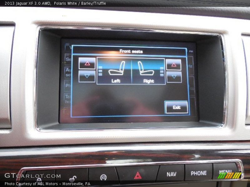 Polaris White / Barley/Truffle 2013 Jaguar XF 3.0 AWD