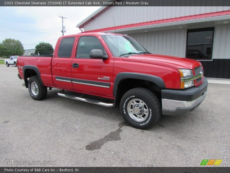 Victory Red / Medium Gray 2003 Chevrolet Silverado 2500HD LT Extended Cab 4x4