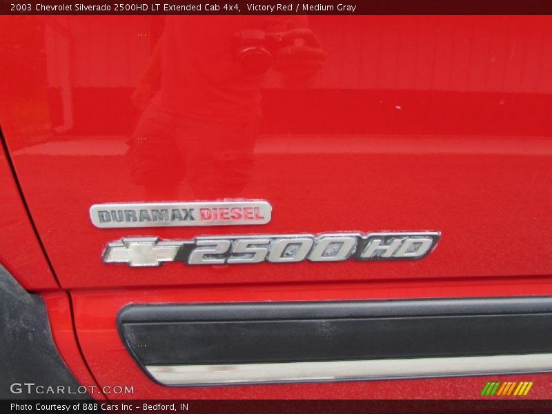 Victory Red / Medium Gray 2003 Chevrolet Silverado 2500HD LT Extended Cab 4x4