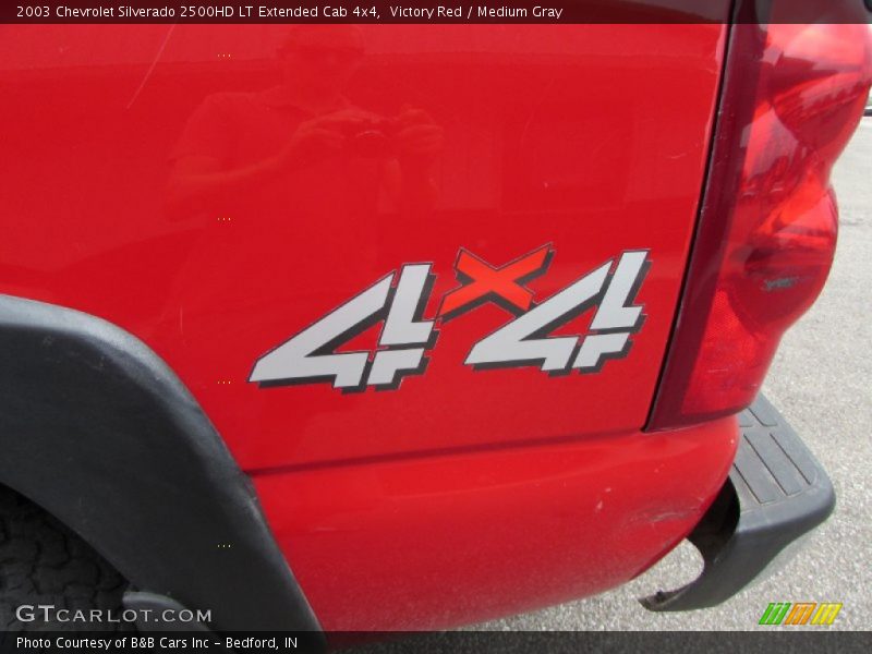 Victory Red / Medium Gray 2003 Chevrolet Silverado 2500HD LT Extended Cab 4x4