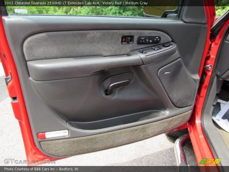 Victory Red / Medium Gray 2003 Chevrolet Silverado 2500HD LT Extended Cab 4x4