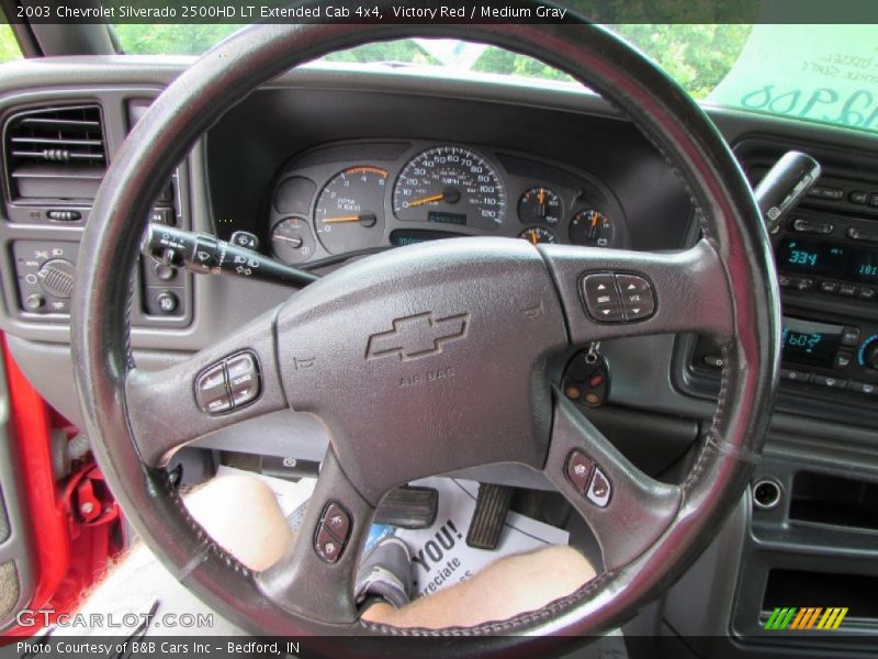 Victory Red / Medium Gray 2003 Chevrolet Silverado 2500HD LT Extended Cab 4x4
