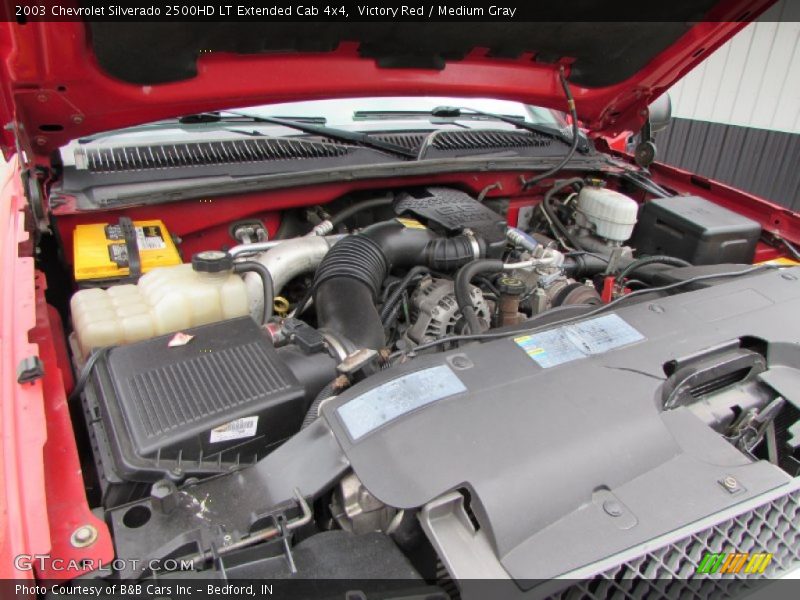Victory Red / Medium Gray 2003 Chevrolet Silverado 2500HD LT Extended Cab 4x4