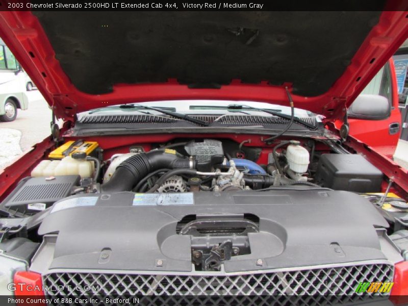 Victory Red / Medium Gray 2003 Chevrolet Silverado 2500HD LT Extended Cab 4x4