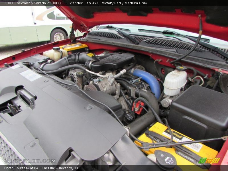 Victory Red / Medium Gray 2003 Chevrolet Silverado 2500HD LT Extended Cab 4x4